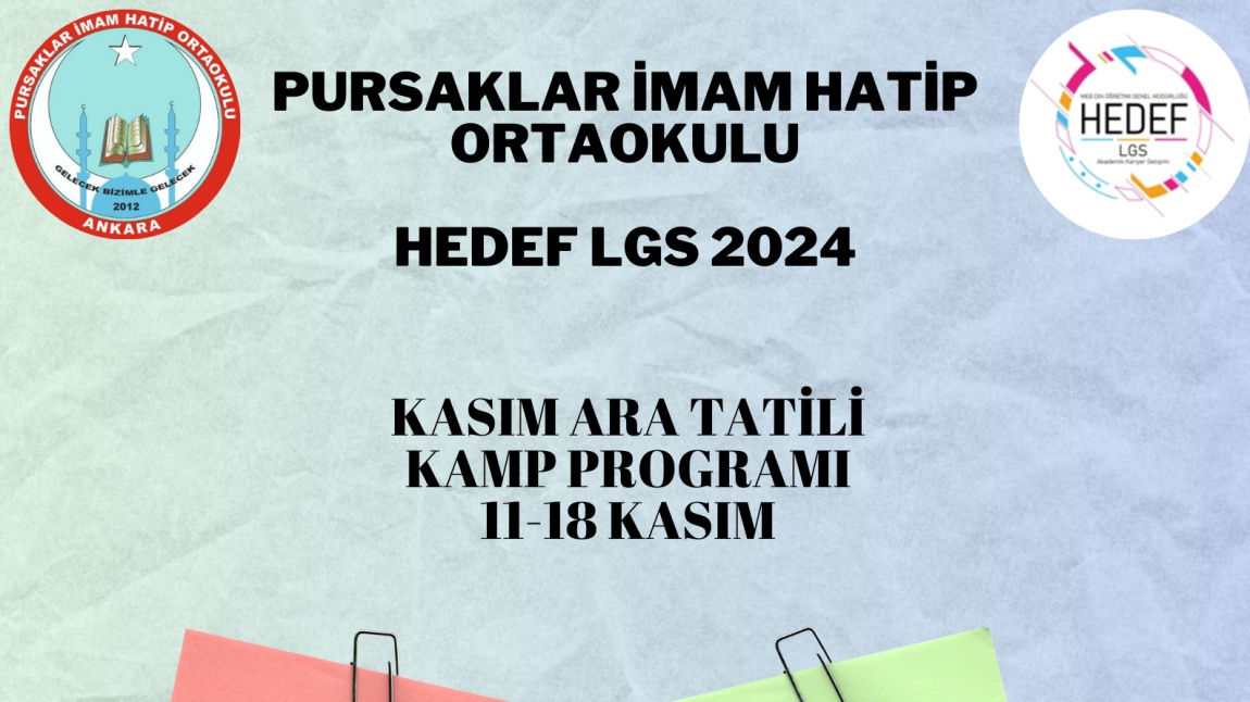 HEDEF LGS 2024 ARA TATİL KAMP PROGRAMI